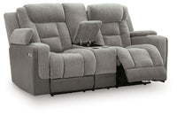 Mixed Motion - Power Reclining Loveseat With Console / Adjustable Headrest