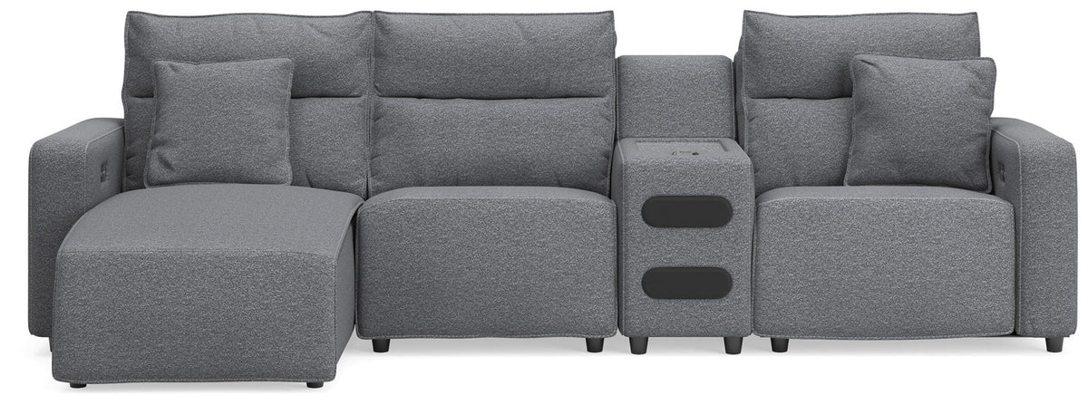 Modmax II - Reclining Sectional - Salt And Pepper