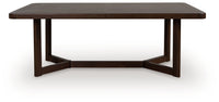 Dilenno - Rectangular Dining Room Extension Table - Dark Brown