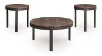 Horizon Hills - Occasional Table Set (Set of 3) - Brown / Black