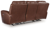 Bexhurst - 2 Pc. - Power Reclining Sofa And Loveseat - Mahogany - Schleider Furniture & Mattress Company 