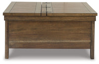 Moriville - Lift Top Cocktail Table - Grayish Brown