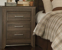 Juararo - Two Drawer Night Stand - Dark Brown