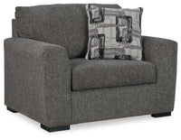 Gardiner - 2 Pc. - Chair And A Half, Ottoman - Pewter