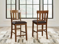 Ralene - Upholstered Barstool (Set of 2) - Medium Brown