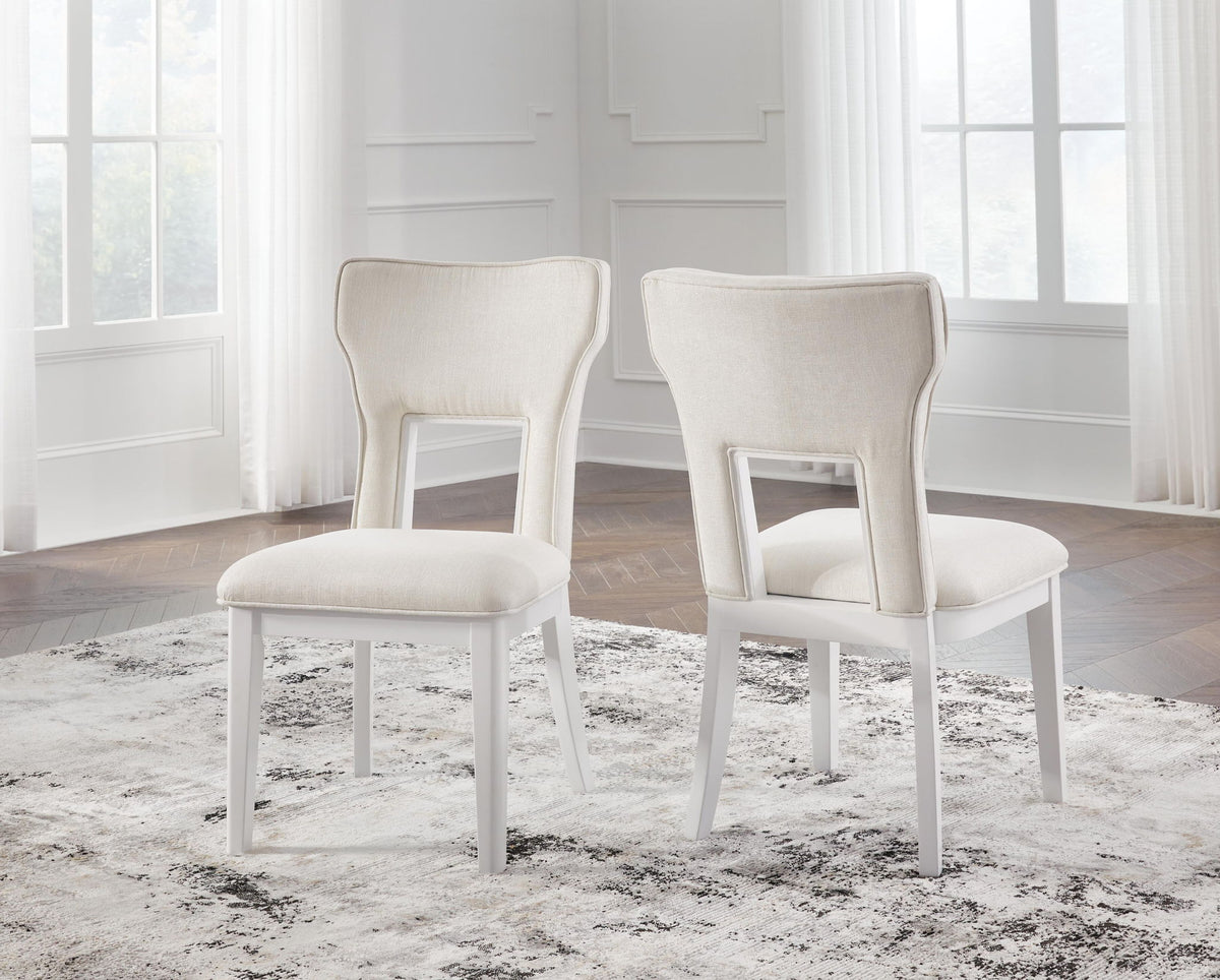 Chalanna - Dining Upholstered Side Chair (Set of 2) - White