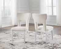 Chalanna - Dining Upholstered Side Chair (Set of 2) - White