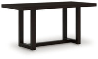Neymorton - 5 Pc. - Rectangular Dining Room Counter Table, 4 Barstools - Dark Grayish Brown