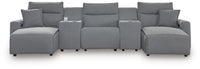 Modmax II - Reclining Sectional - Salt And Pepper