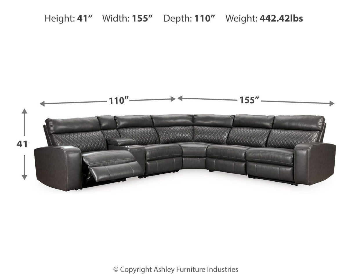 Samperstone - Power Reclining Sectional