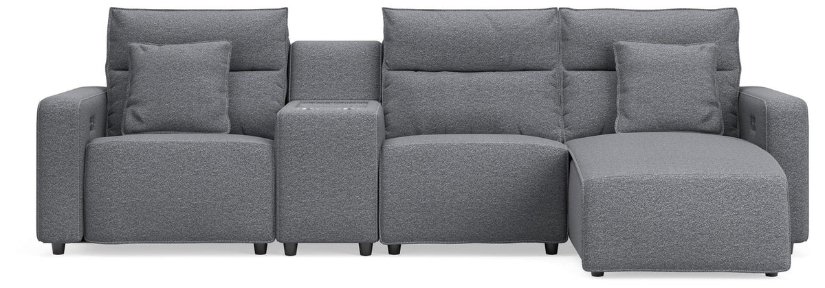 Modmax II - Reclining Sectional - Salt And Pepper