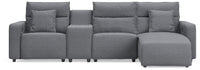 Modmax II - Reclining Sectional - Salt And Pepper