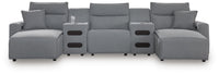 Modmax II - Reclining Sectional - Salt And Pepper